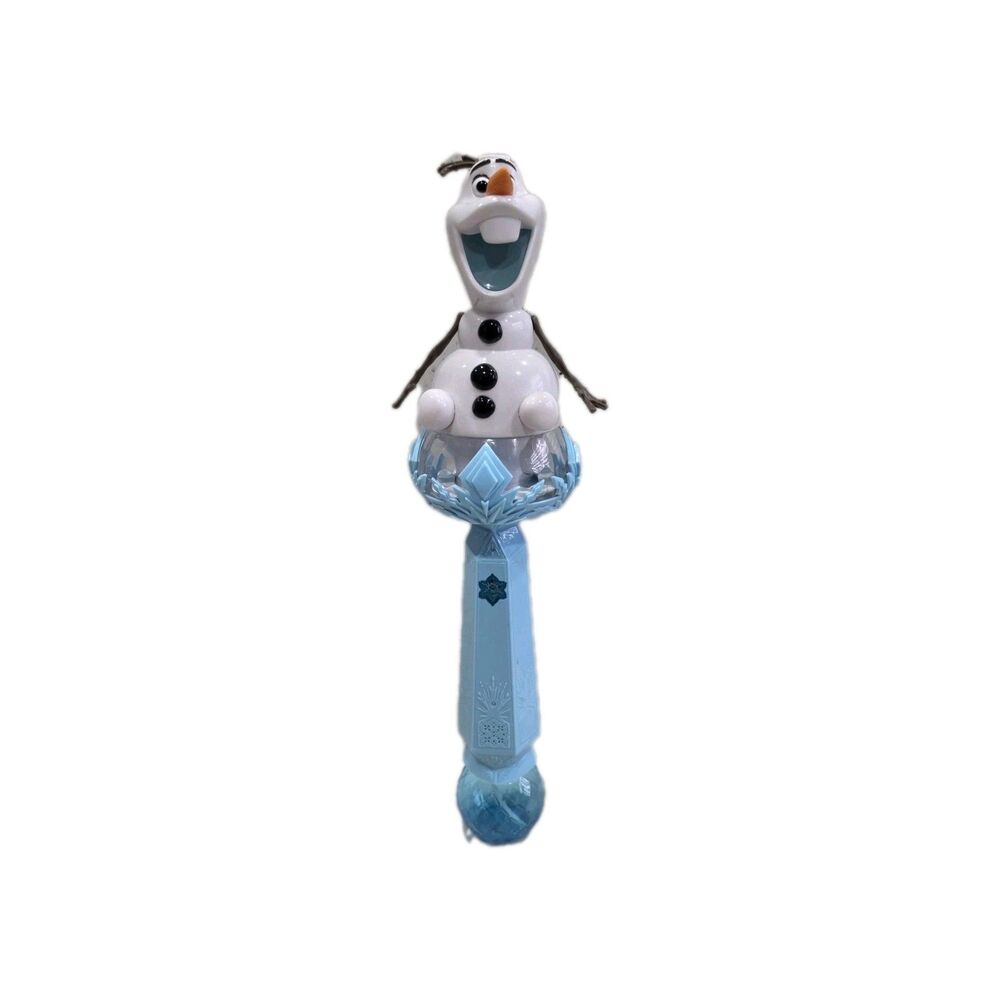 Disney Parks Frozen Olaf Light Up Bubble Wand Blower Music Tested Working